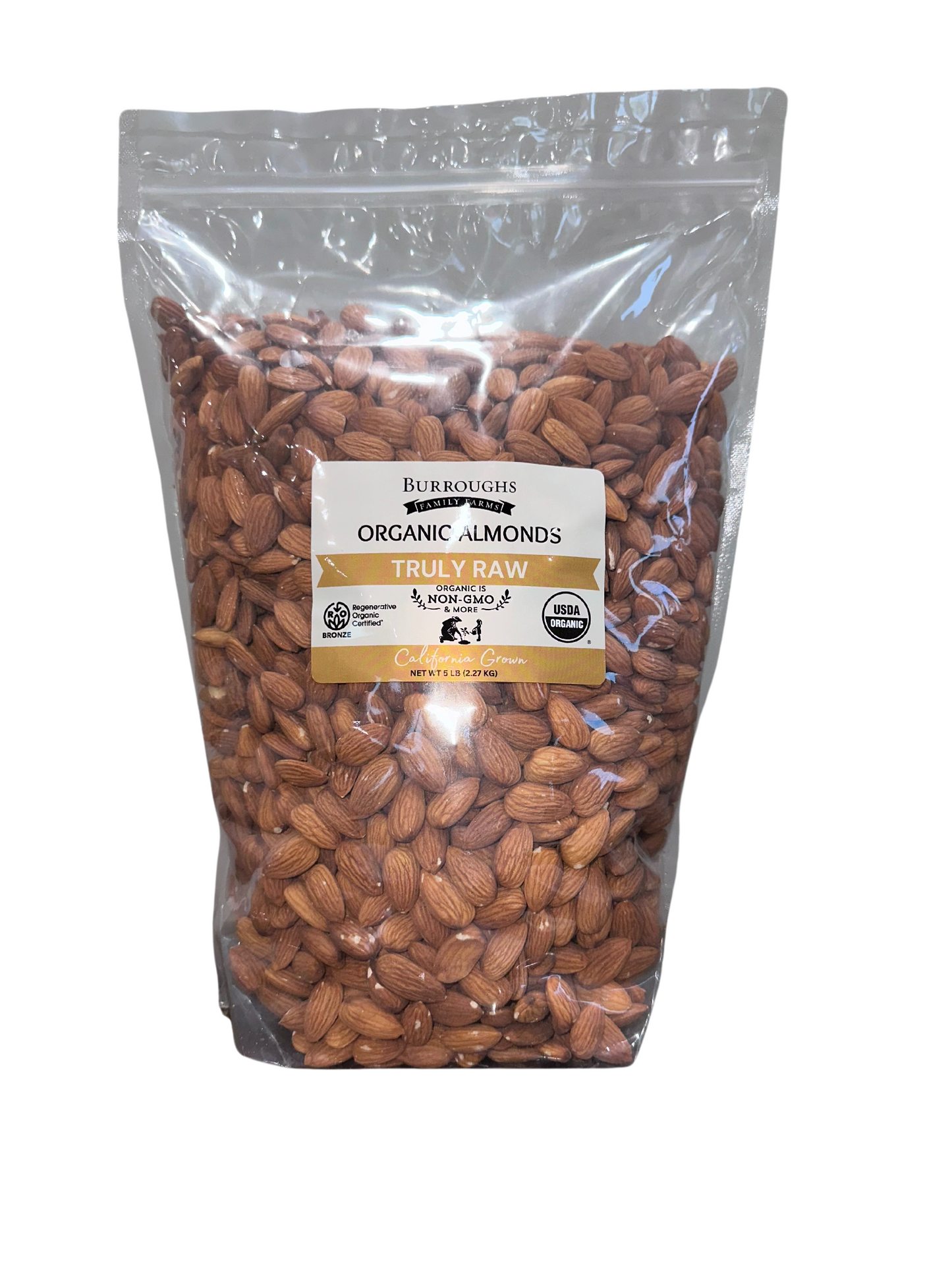 5 pound truly raw almonds