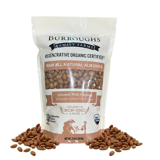 Regenerative Organic All Natural Almonds | 3 Pound