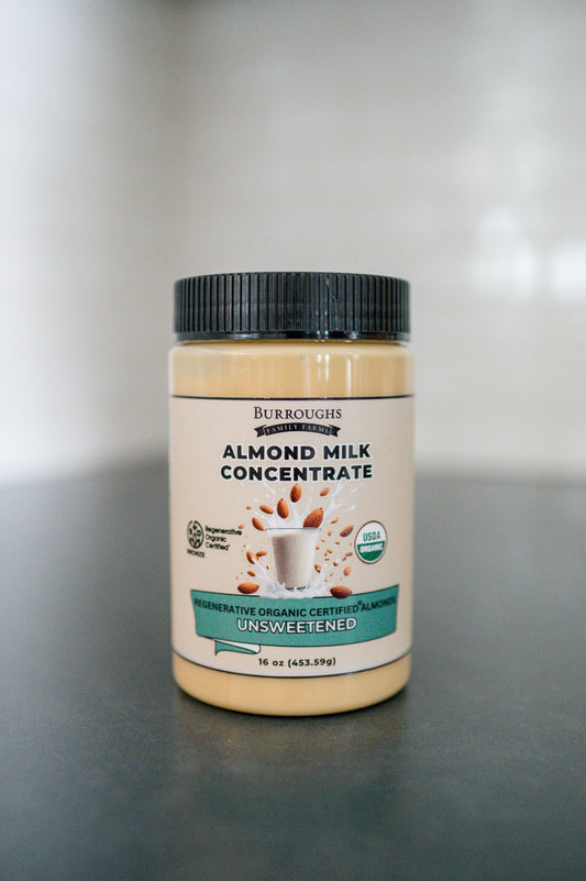 Regenerative Organic Almond Milk Concentrate