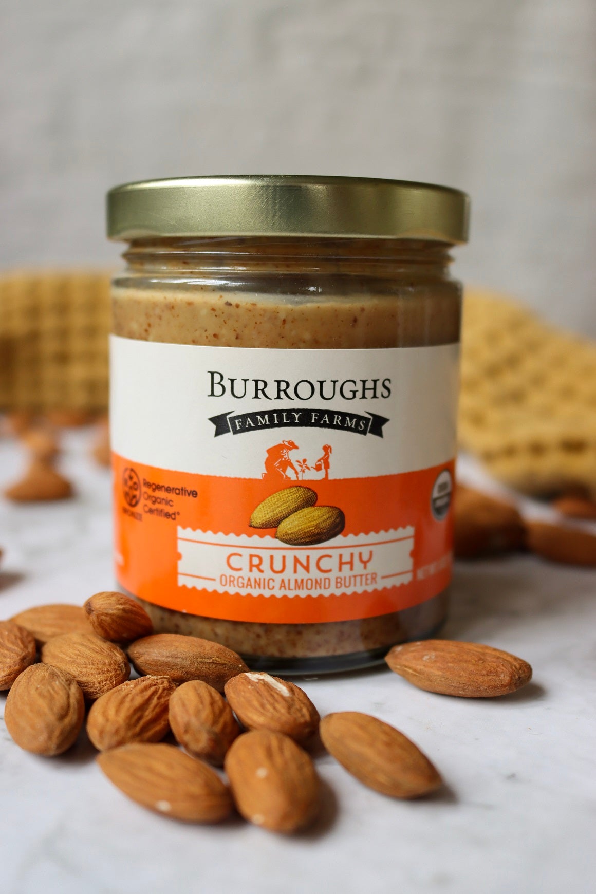 Regenerative Organic Crunchy Almond Butter