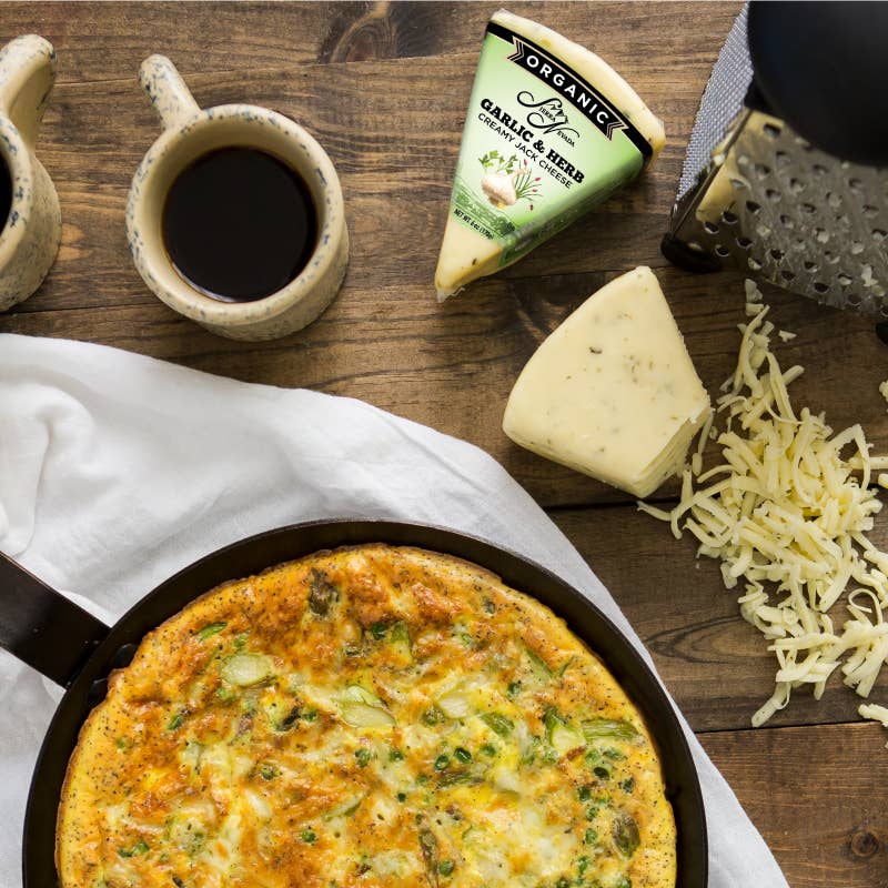 Organic Jack, Garlic & Herb Wedges 8/ 6 Oz