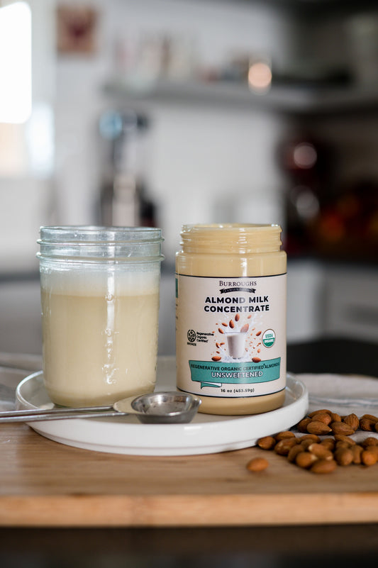 Regenerative Organic Almond Milk Concentrate