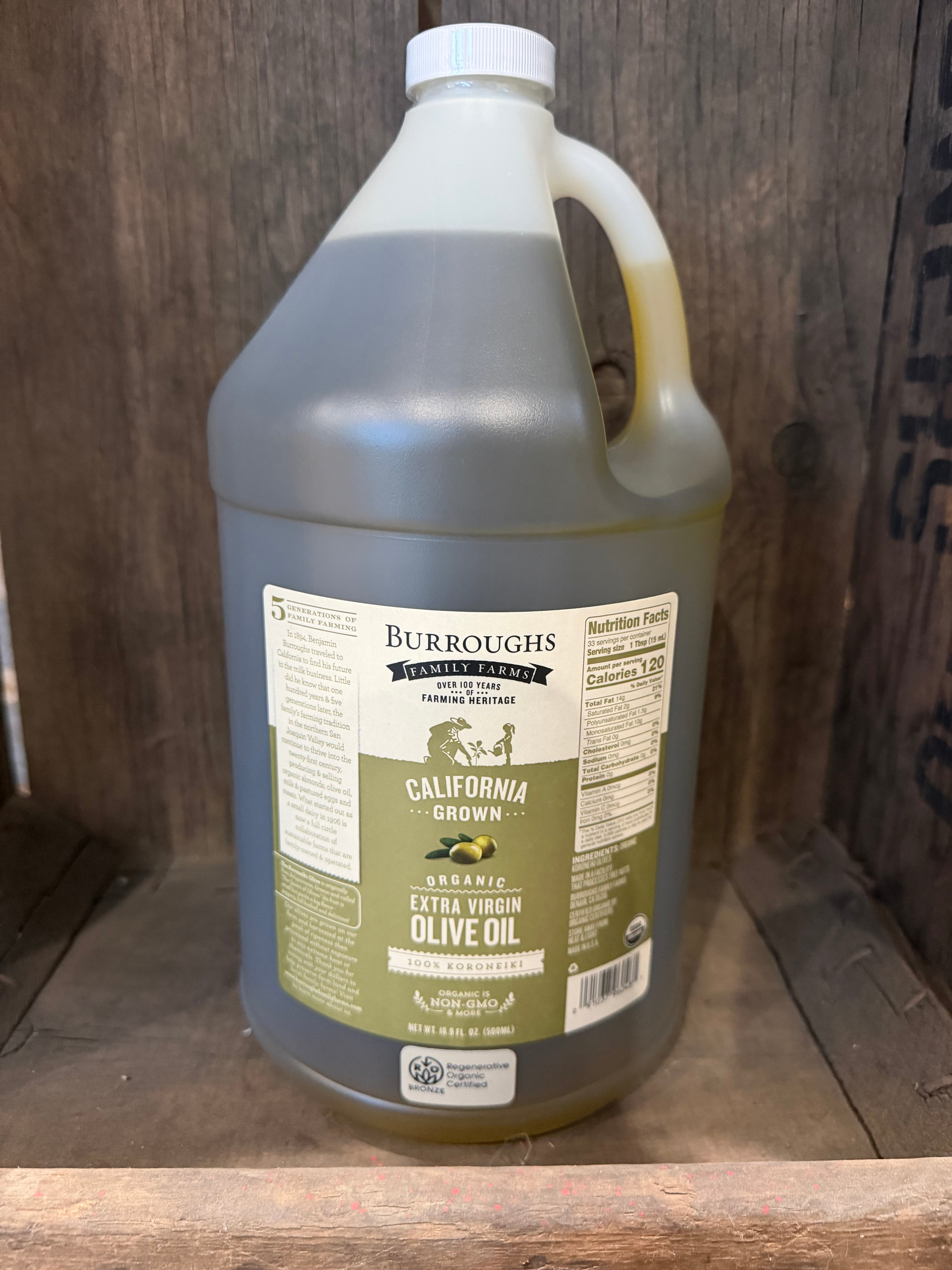 Regenerative Organic Extra Virgin Olive Oil Koroneiki – Burroughs