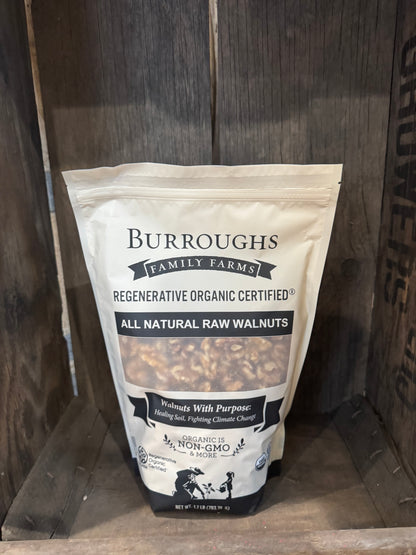 Regenerative and Organic Raw Walnuts 1.7lb Bag