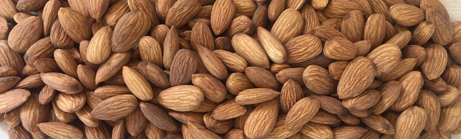 Photo of raw almonds, unpackaged 