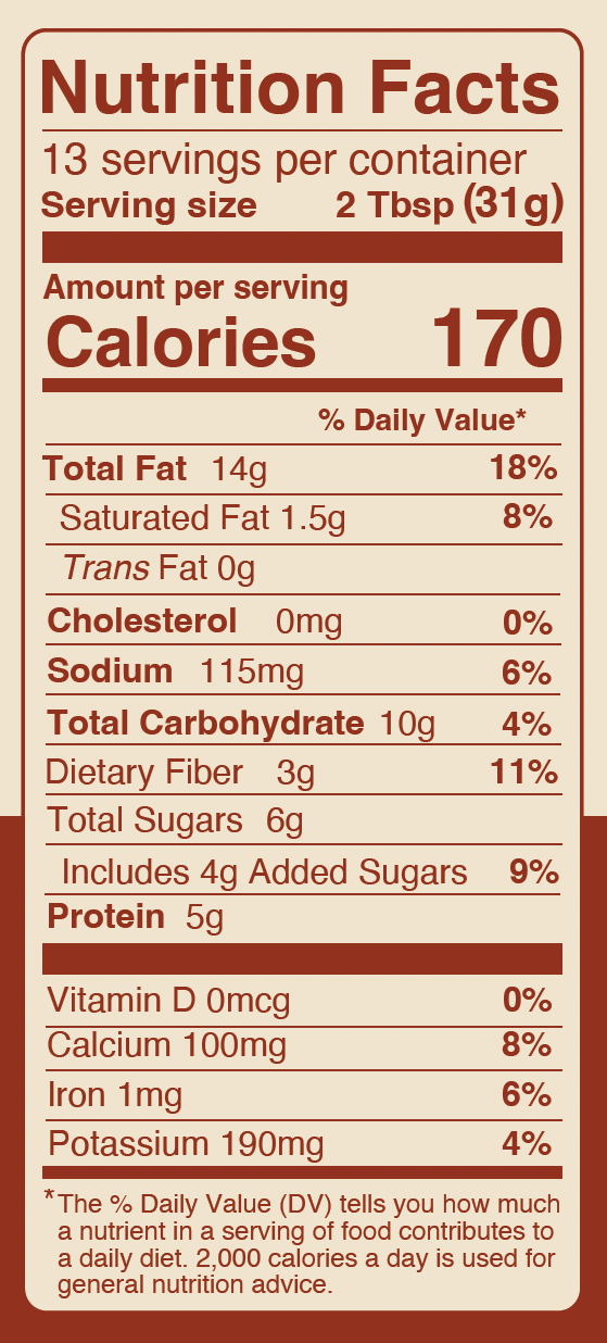 Organic Cinnamon Almond Butter made with Regenerative Organic Almonds