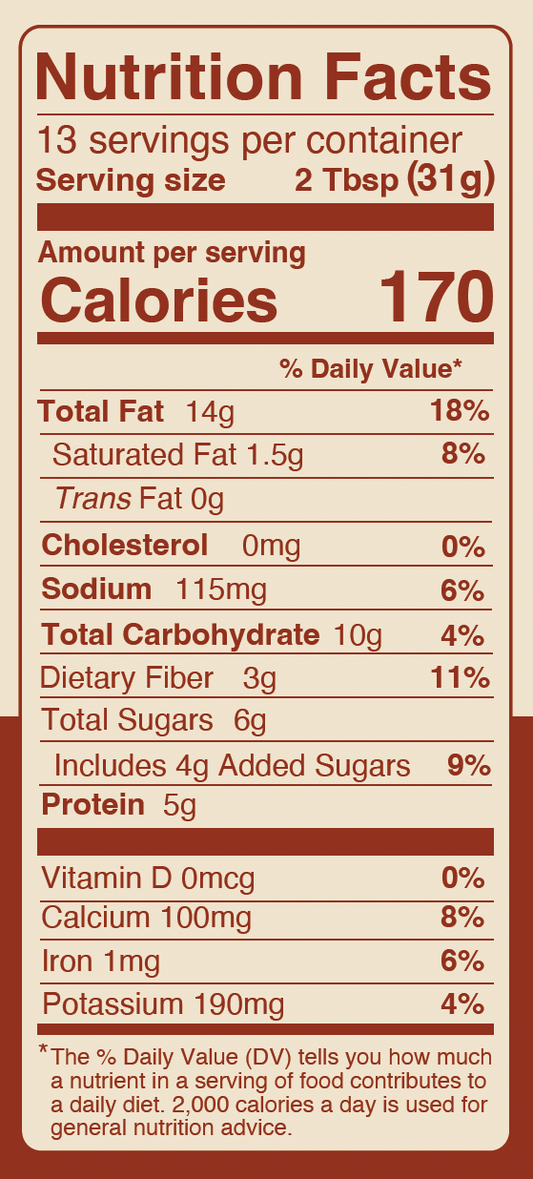 Organic Cinnamon Almond Butter made with Regenerative Organic Almonds