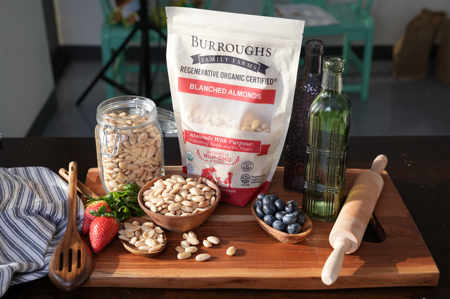 Regenerative Organic Blanched Almonds | 2 Pound