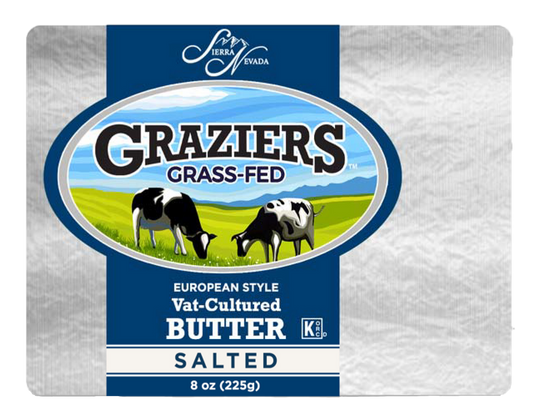 Graziers Vat Cultured Euro-Style Salted Butter 12/8oz