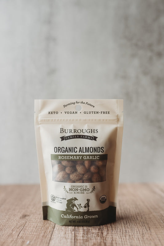 Regenerative Organic Rosemary Garlic Almonds